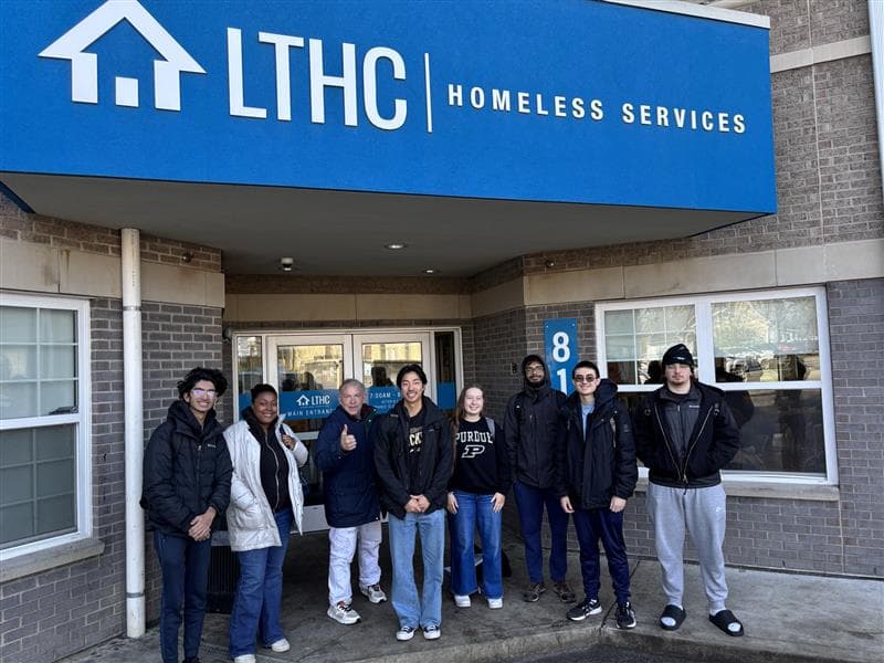 IMS Team in front of LTHC Homeless Services